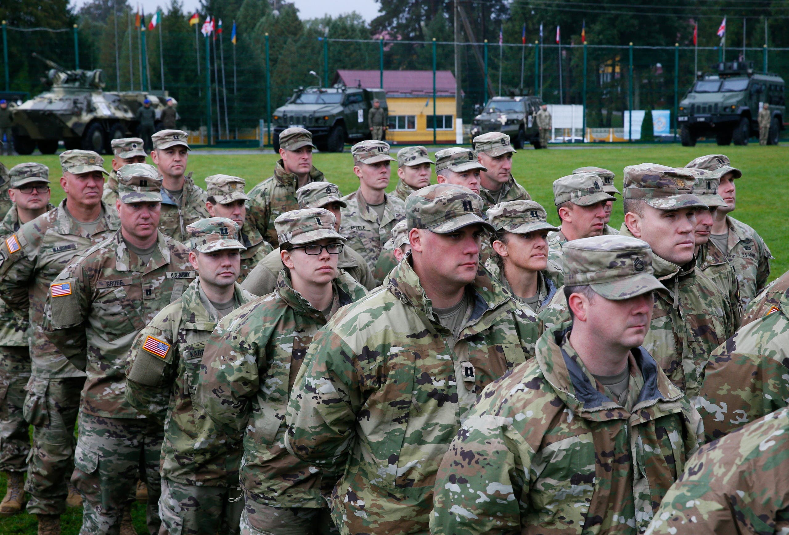 تدريب عسكري مشترك أميركي أوكراني في اوكرانيا في سبتمبر الماضي