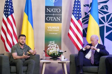 اجتماع بايدن وزيلينسكي على هامش قمة الناتو