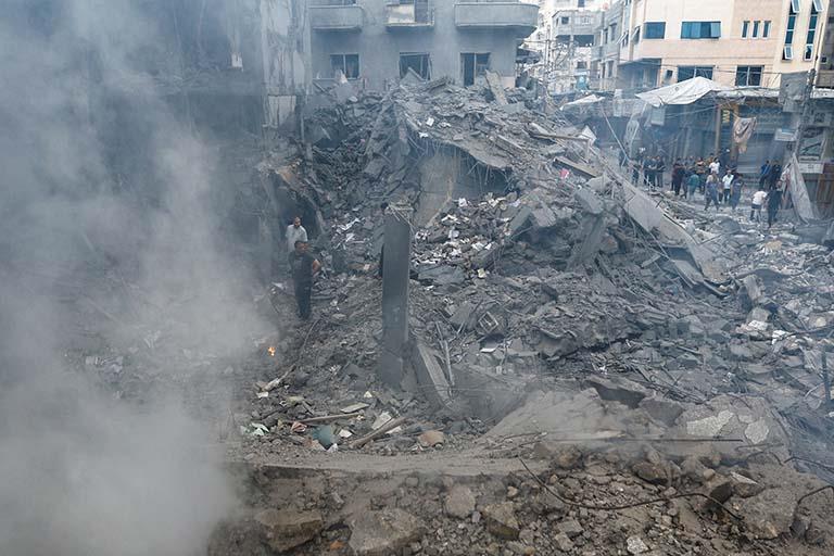 صورة للأوضاع في غزة