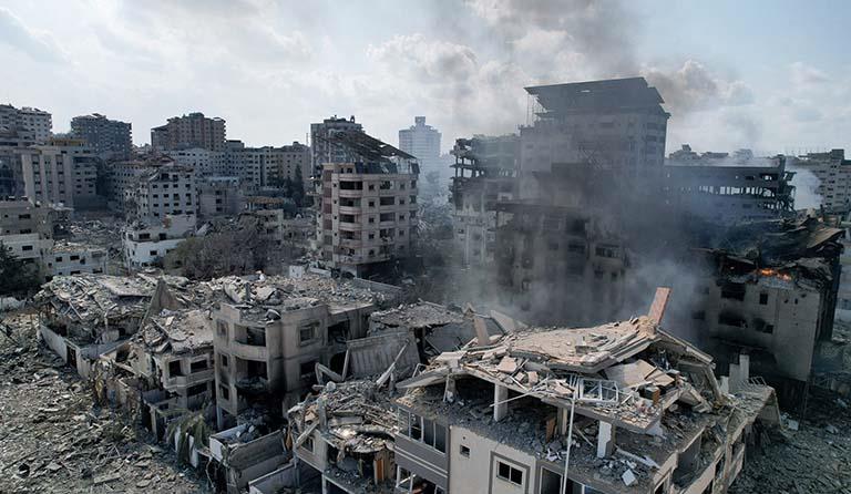 صورة للقصف على غزة